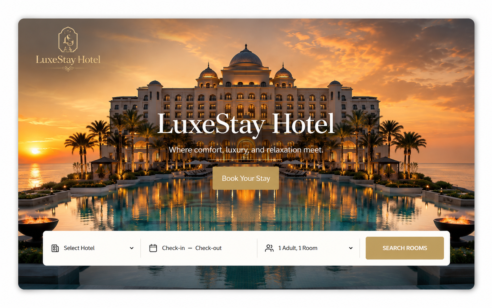 Hotel booking system preview