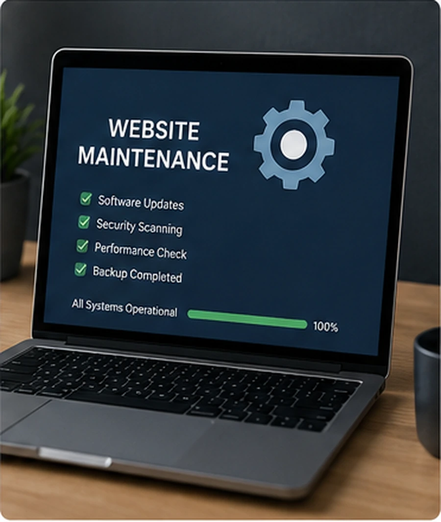 Website maintenance, updates, security and performance review